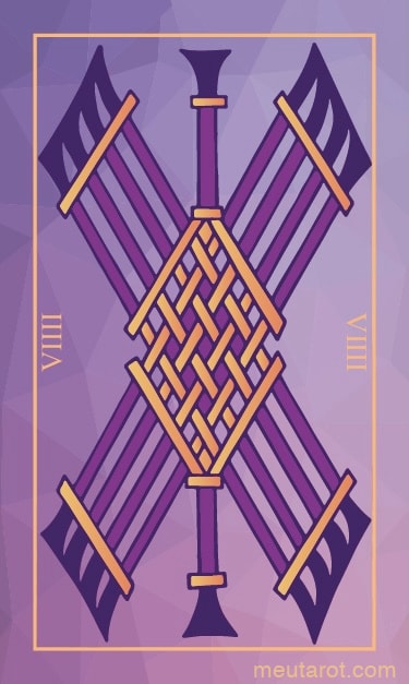 Neun der Stäbe Umgekehrt