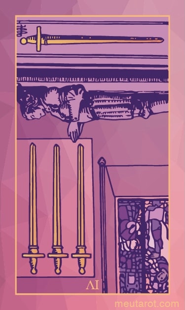 Quatre d'Épées Inversé
